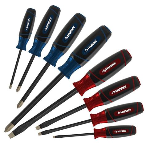 Husky Diamond Tip Magnetic Screwdriver Set (8-Piece)-546340081 - The ...