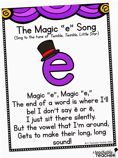 A cute song for teaching CVCE with Magic E! $ (With images) | Cvce ...