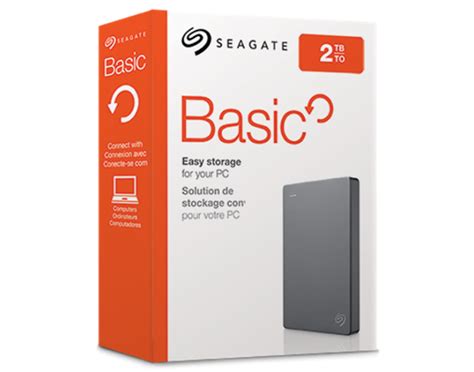 "Seagate 2TB Basic 2.5" External Hard Disk - High-Capacity Storage"