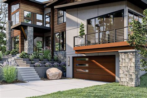 Plan 62965DJ: Modern Mountain House Plan with 3 Living Levels for a ...