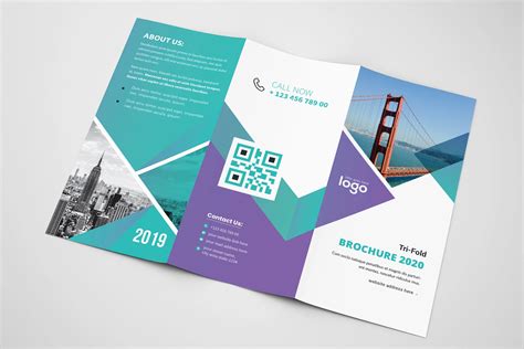 Trifold Brochure Design | Creative Illustrator Templates ~ Creative Market