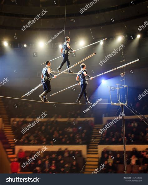 Tightrope Walkers Circus Stock Photo 1367553590 | Shutterstock