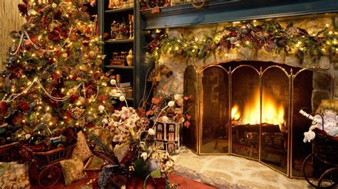 Christmas Fireplace Backgrounds - Wallpaper Cave