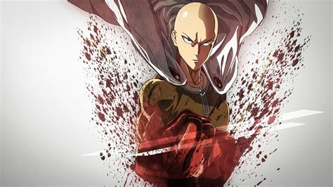 One Punch Man Saitama wallpaper white background One-Punch Man #Saitama ...