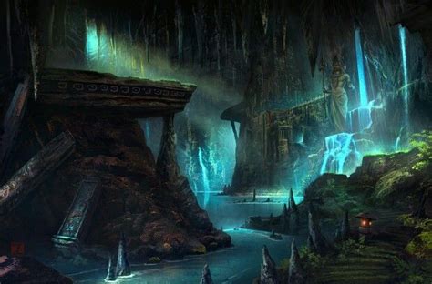 Fantasy Cave Art | Fantasy landscape, Concept art, Fantasy setting