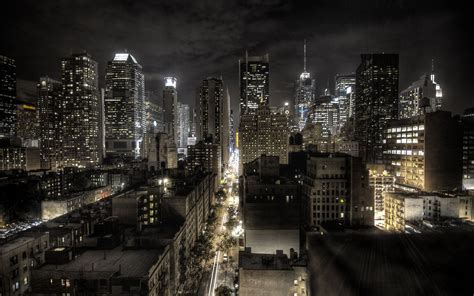 Wallpaper : city, cityscape, night, reflection, skyline, skyscraper ...