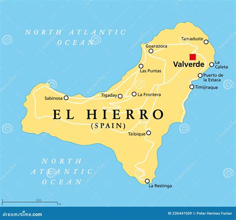 El Hierro Island Map - Cdr Format Cartoon Vector | CartoonDealer.com ...