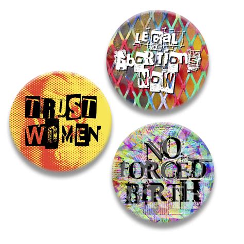 Printable Button Art - Pro Choice Button Designs