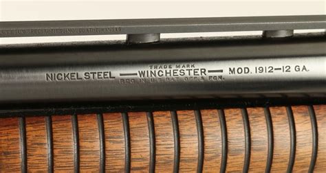 Winchester Model 1912 takedown pump action parts gun; 12 gauge, 30 ...