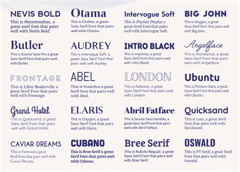 20 Free Font Pairings (and how they pertain to your brand) — . | Font ...