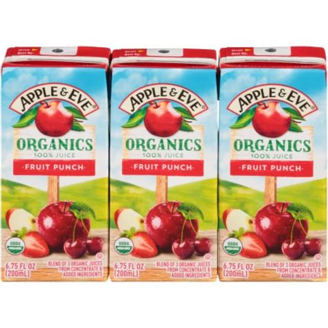 Apple & Eve Organic Fruit Punch Juice Boxes, 3 ct / 6.75 fl oz - Ralphs