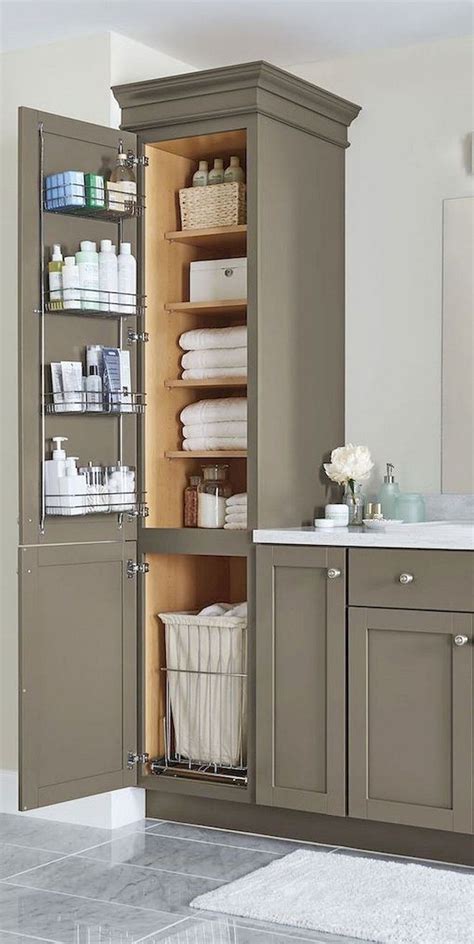 Small Bathroom Cabinet Storage Ideas - Square Kitchen Layout