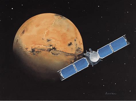 Mars Global Surveyor art by Jackie Burns | The Planetary Society