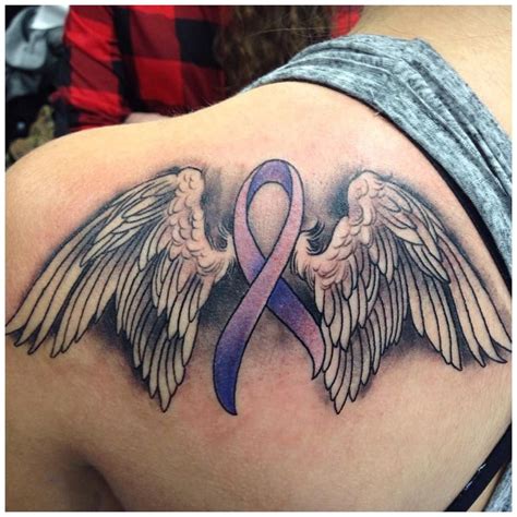 40 Supportive Cancer Ribbon Tattoo Designs - Not just for fun Check ...