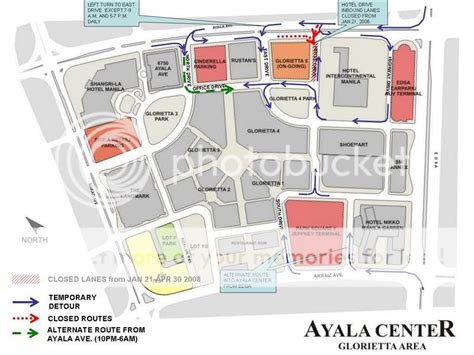 Ayala Center - Glorietta 5 new traffic route