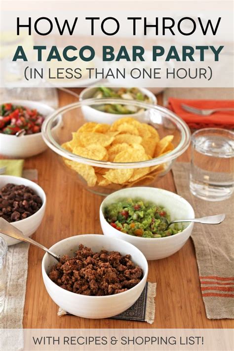 How To Throw A Taco Bar Party - In Sonnet's Kitchen | Taco bar party ...