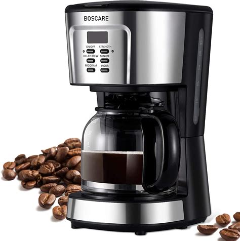 BOSCARE Programmable Drip 12-Cup Coffee & Espresso Machine