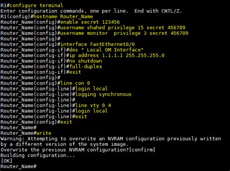 Initial configuration of CISCO Router - GPON Solution