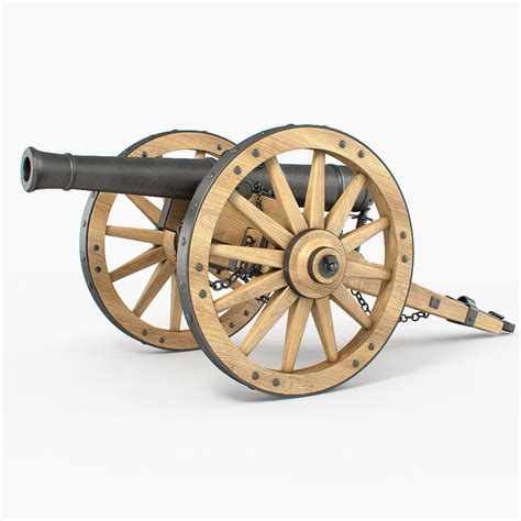 field cannon 3d model