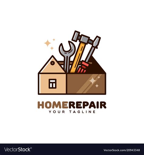 Home repair logo Royalty Free Vector Image - VectorStock