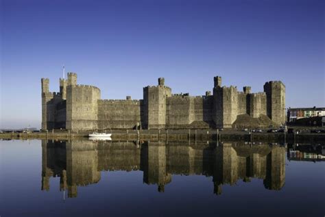 Caernarfon Castle in Caernarfon, North Wales