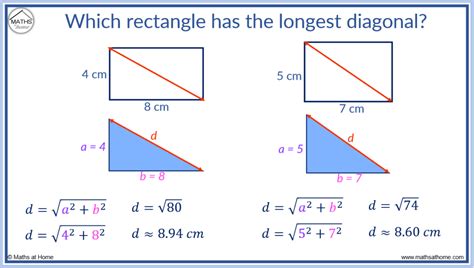 How to Find the Diagonal of a Rectangle – mathsathome.com