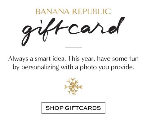 Banana Republic Gift Card | Banana republic gift card, Gift card, Republic