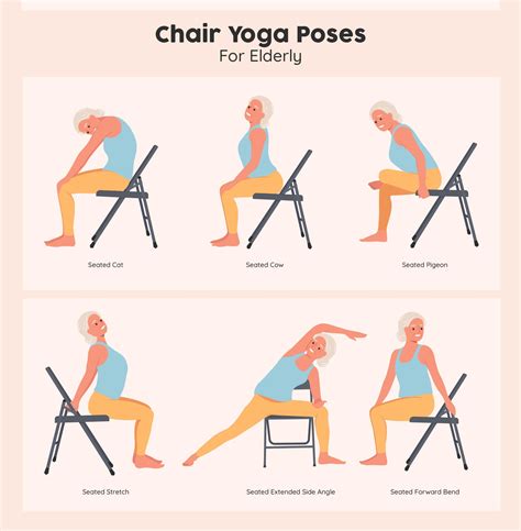 Free Printable Chair Yoga Exercises For Seniors Any Simple Folding ...