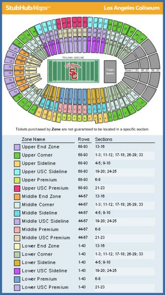 Usc Stadium Seating Chart