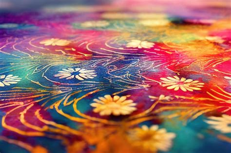 Premium Photo | Batik a dyeing technique applied to all fabric or ...