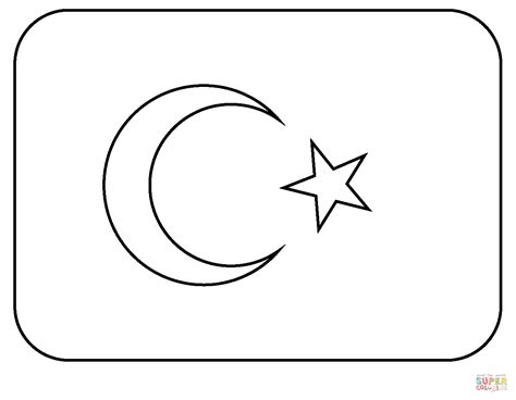 Dibujo de bandera, de, turquía, emoji para colorear | Dibujos para ...