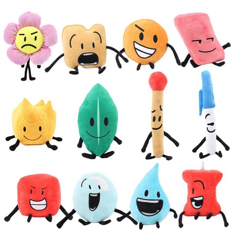 Battle for Dream Island BFDI Plush Toy 15-25 cm Leafy Firey Stuffed ...