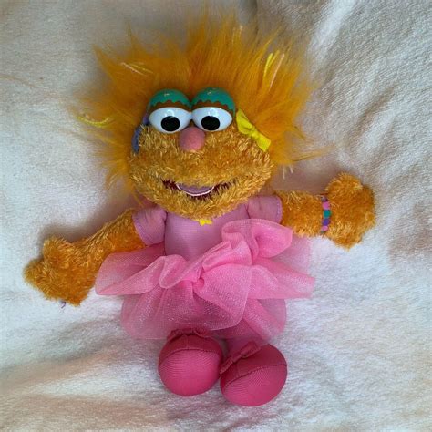 Sesame Street Zoe Ballerina Plush Sesame Place Stuffed Doll Muppet 9 ...