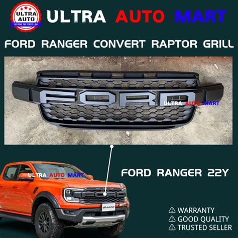 FORD RANGER XLT XLT PLUS 2022 2023 CONVERT RAPTOR TRUCK GRILL LED T9 ...