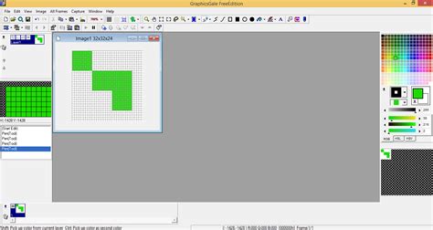 Pixel Art Program Free - Uses a floating window interface.