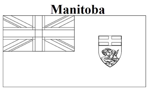 Geography Blog: Manitoba Flag Coloring Page