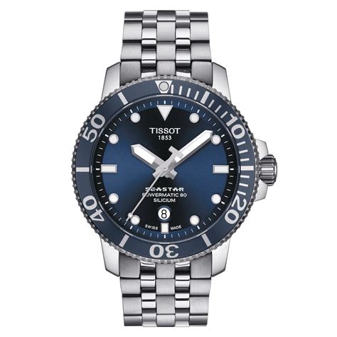 Tissot Seastar 1000 Powermatic 80 Automatic Crystal Blue Slicium - Corvus