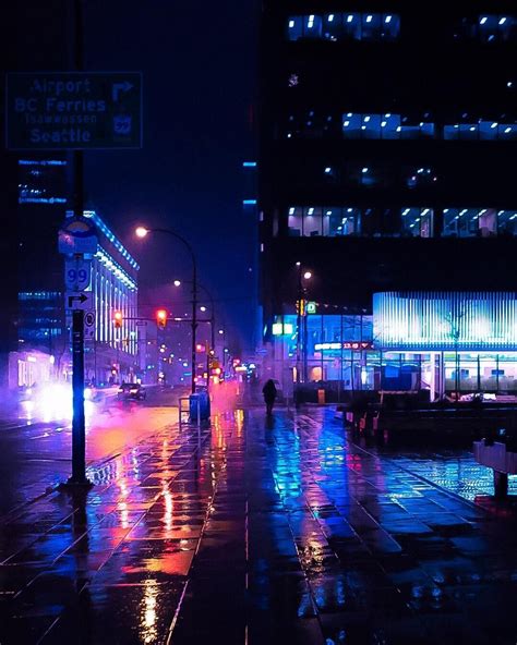 ITAP of a rainy night in Vancouver by boomerbardia . . . . #photos # ...