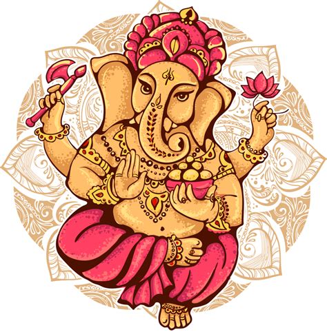 Ganesh Chaturthi Ganpati Vector Art Png Lord Ganpati Illustration For ...