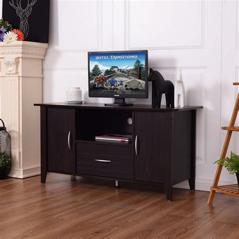 Modern Media Unit Storage Shelf TV Stand Cabinet