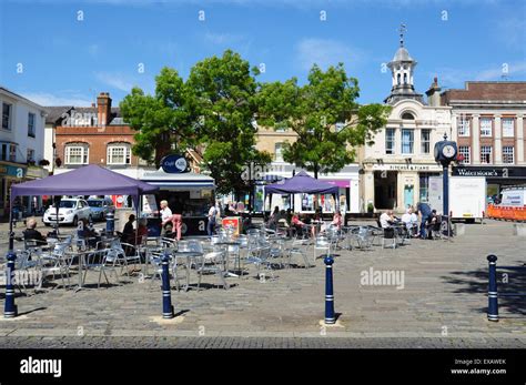 Market Place, Hitchin, Hertfordshire, England, UK Stock Photo - Alamy