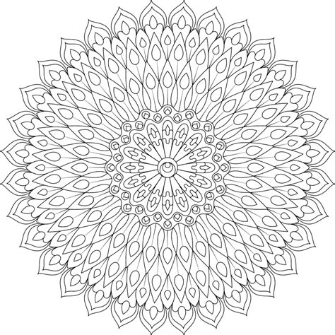 Youthful Inspiration Coloring Page - Monday Mandala