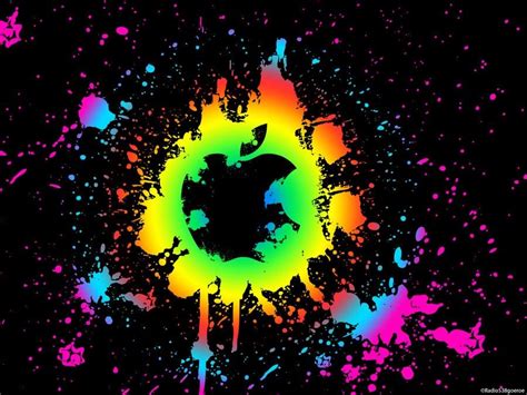 Neon apple logo wallpaper | Apple logo wallpaper | Pinterest