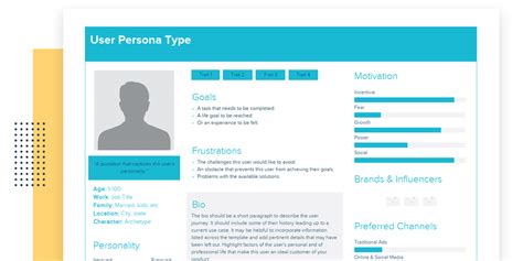 User Persona Template and Examples | Xtensio