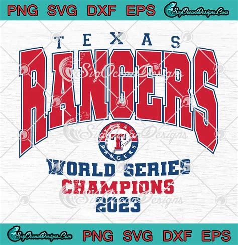 Texas Rangers World Series SVG - Champions 2023 SVG - MLB Postseason ...