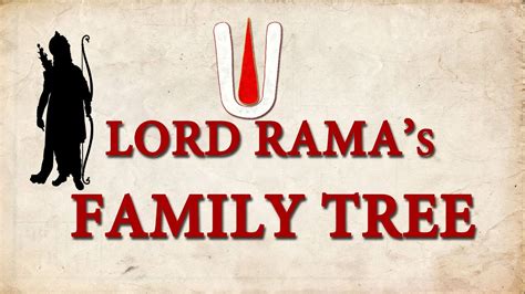 Lord Rama's Family Tree | Genealogy of Surya Vansh | Ramayana - YouTube