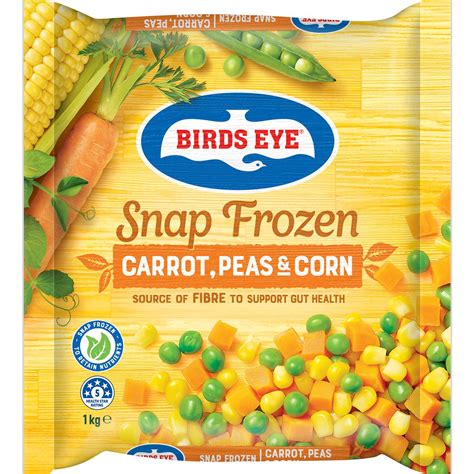 Birds Eye Snap Frozen Mixed Vegetables Carrot, Peas & Corn 1kg | Woolworths