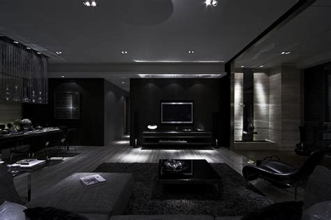 20+ All Black House Interior - HOMYHOMEE