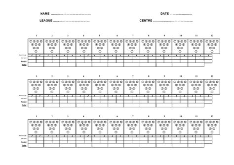 36 Printable Bowling Score Sheet Templates [& Examples]