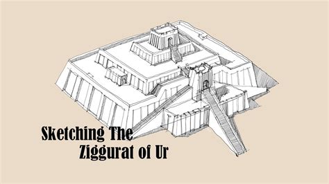 How To Draw A Ziggurat Step By Step